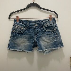 Miss Me Women's Blue Denim Shorts